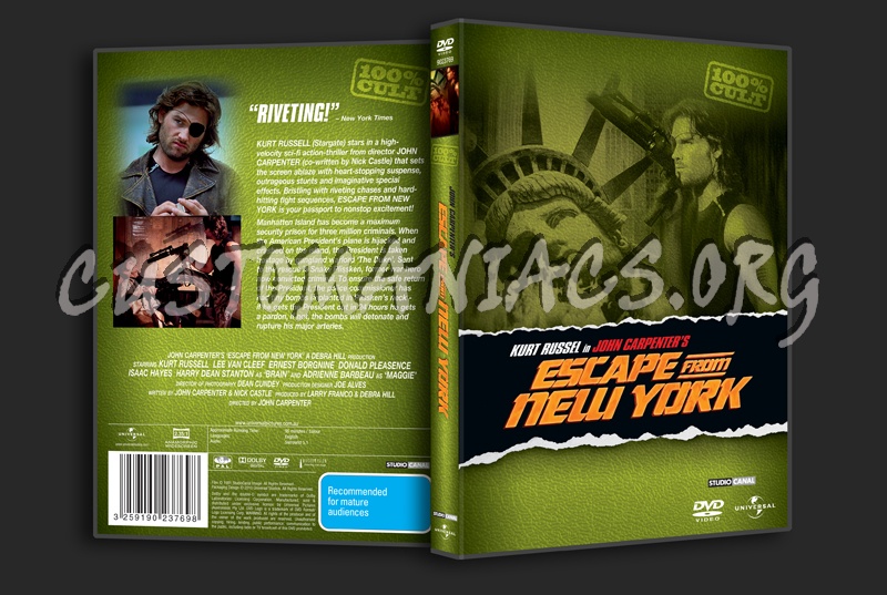 Escape From New York dvd cover