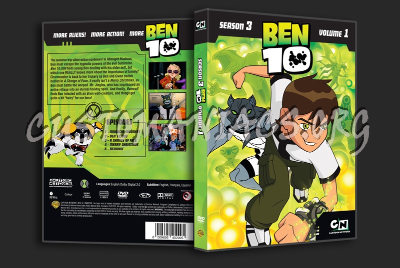  Ben 10 Alien Force: Complete TV Series Seasons 1-3 DVD