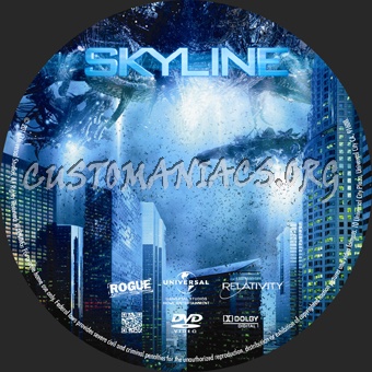 Skyline dvd label