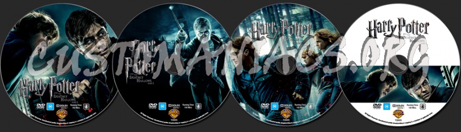 Harry Potter and the Deathly Hallows Part 1 dvd label