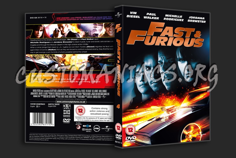 Fast & Furious dvd cover