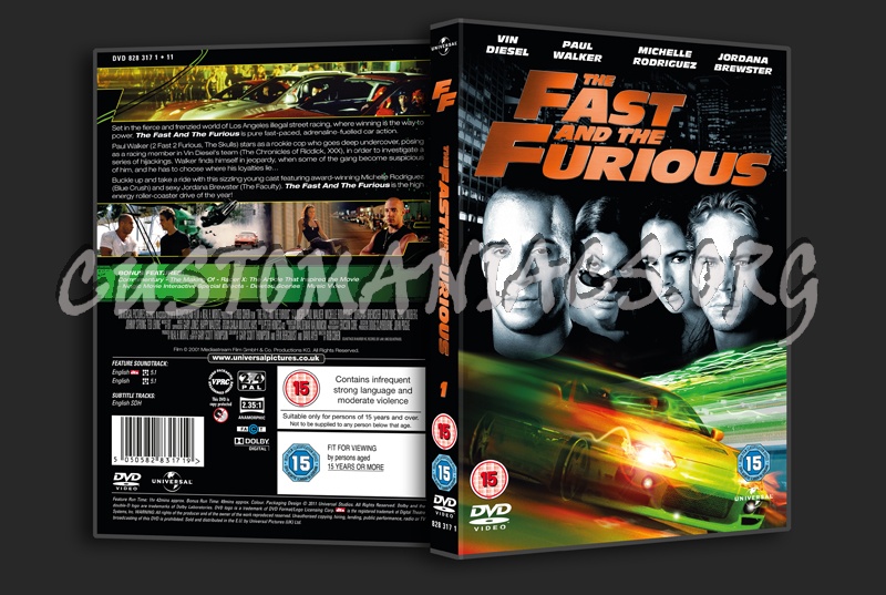 The Fast & the Furious dvd cover