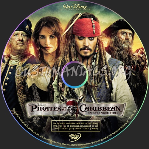 Pirates of the Caribbean: On Stranger Tides dvd label