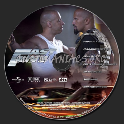 Fast Five dvd label