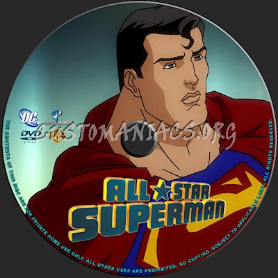 All Star Superman dvd label