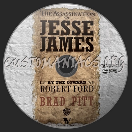 The Assassination of Jesse James by The Coward Robert Ford dvd label