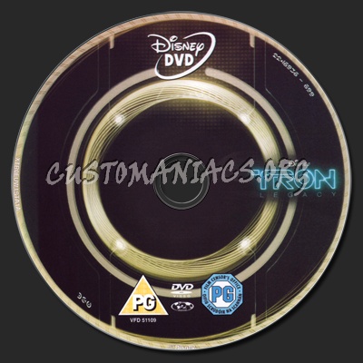 Tron Legacy dvd label