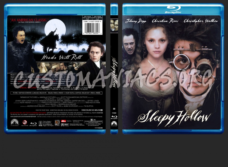 Sleepy Hollow blu-ray cover