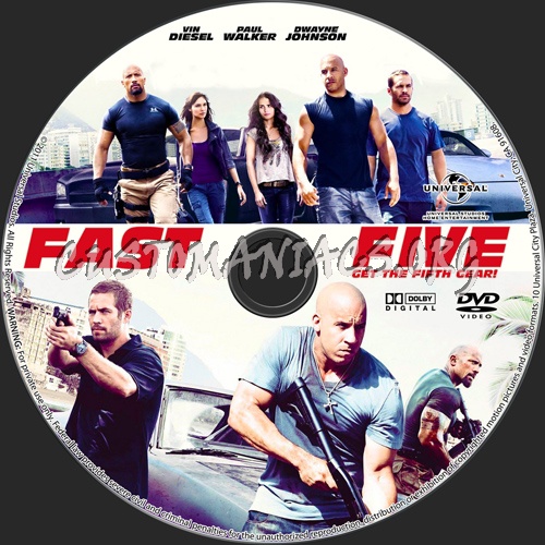 Fast Five dvd label