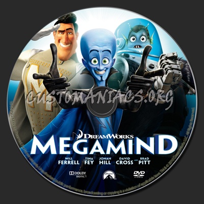 Megamind dvd label