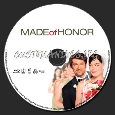 Made of Honor blu-ray label