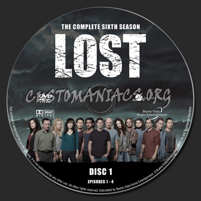 Lost Season 6 dvd label