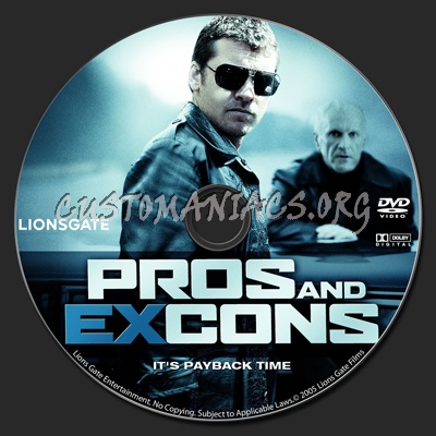 Pros and Excons dvd label