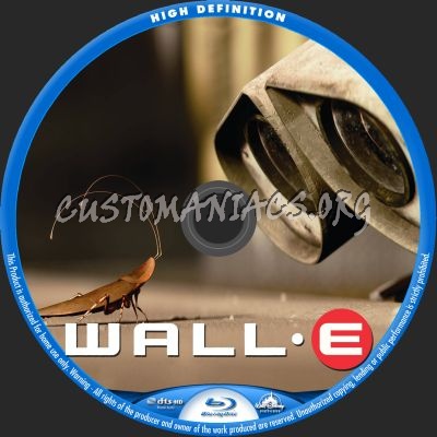 Wall-E blu-ray label