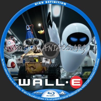 Wall-E blu-ray label