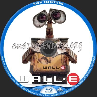 Wall-E blu-ray label