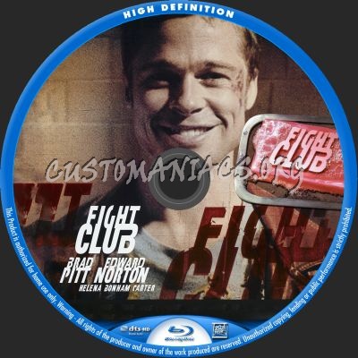 Fight Club blu-ray label