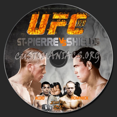 UFC 129 St-Pierre vs. Shields dvd label