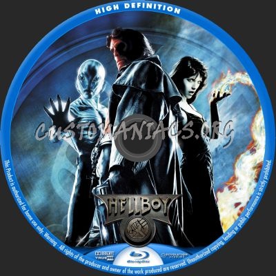 Hellboy blu-ray label