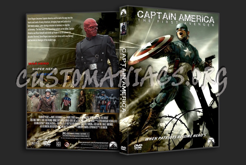 Captain America The First Avenger dvd cover