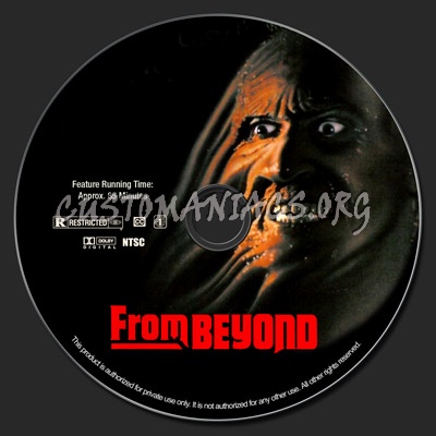 From Beyond dvd label