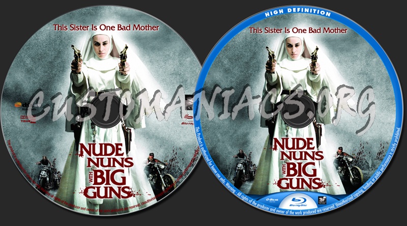 Nude Nuns with Big Guns blu-ray label