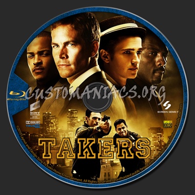 Takers blu-ray label