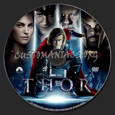 Thor (2011) dvd label