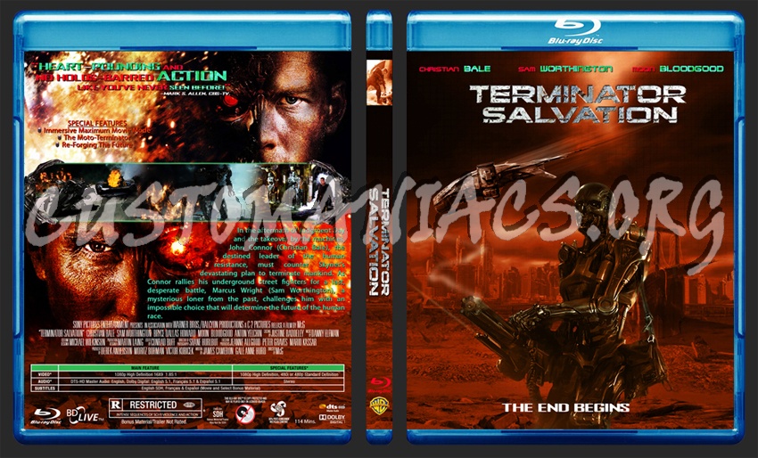 Terminator Salvation blu-ray cover