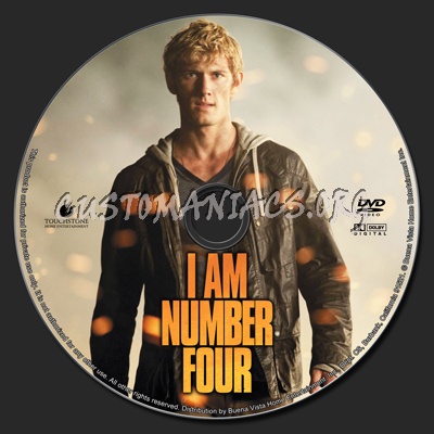 I Am Number Four dvd label