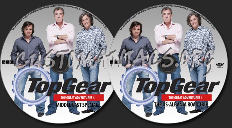 Top Gear Great Adventures 4 dvd label