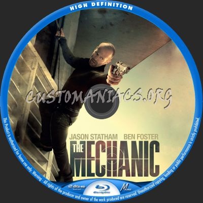 The Mechanic blu-ray label