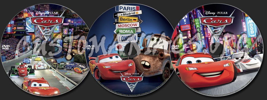 Cars 2 dvd label