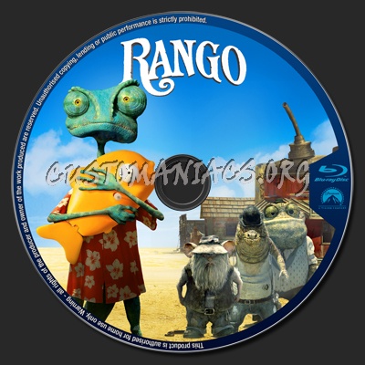 Rango blu-ray label