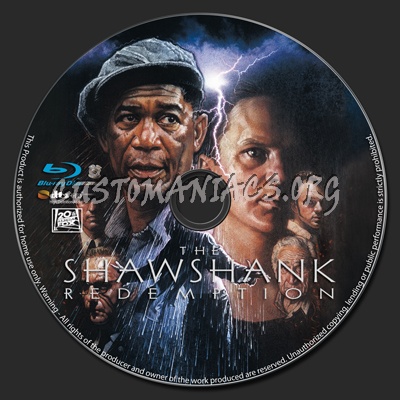 The Shawshank Redemption blu-ray label