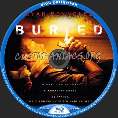 Buried blu-ray label