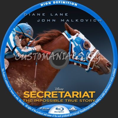 Secretariat blu-ray label