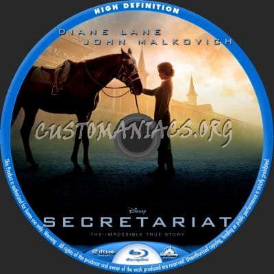 Secretariat blu-ray label