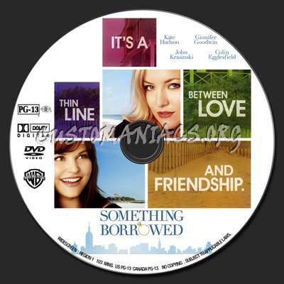 Something Borrowed dvd label