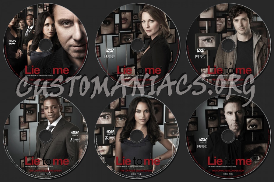 Lie To Me Season 2 dvd label