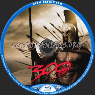 300 blu-ray label