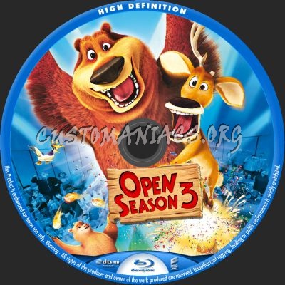 Open Season 3 blu-ray label