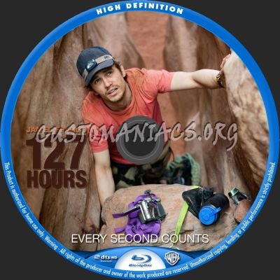 127 Hours blu-ray label