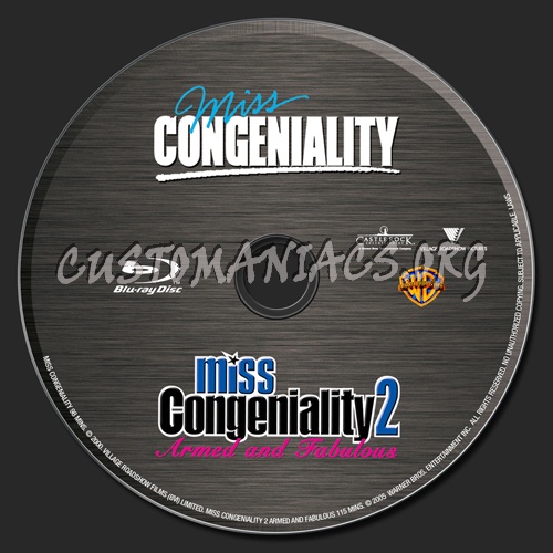 Miss Congeniality / Miss Congeniality 2 blu-ray label