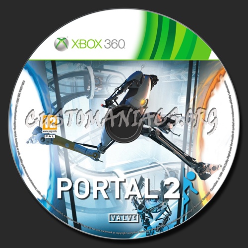 Portal 2 dvd label