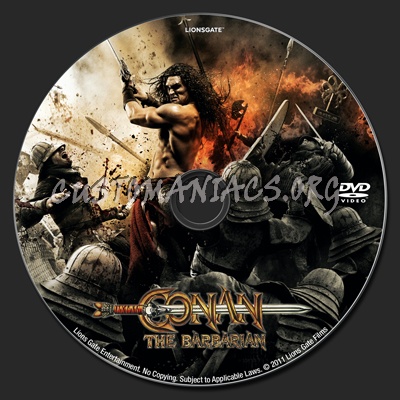 Conan the Barbarian dvd label