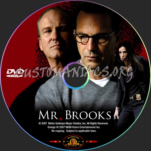 Mr Brooks dvd label