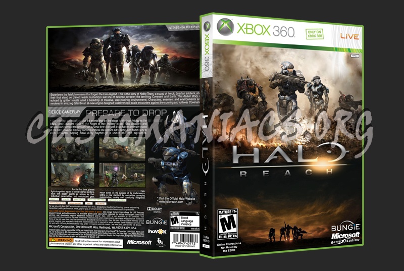 Halo: Reach dvd cover