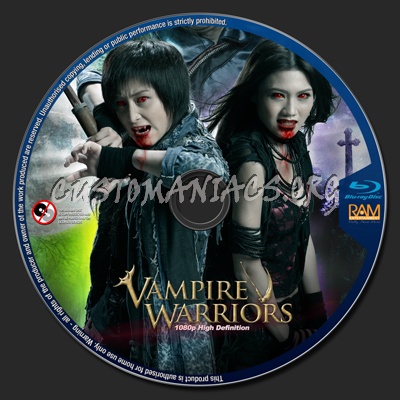 Vampire Warriors blu-ray label