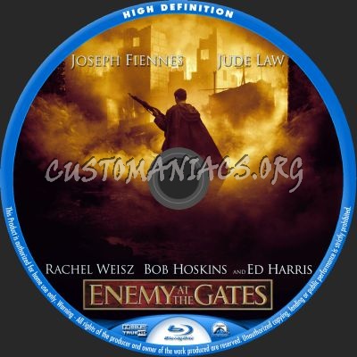 Enemy At The Gates blu-ray label